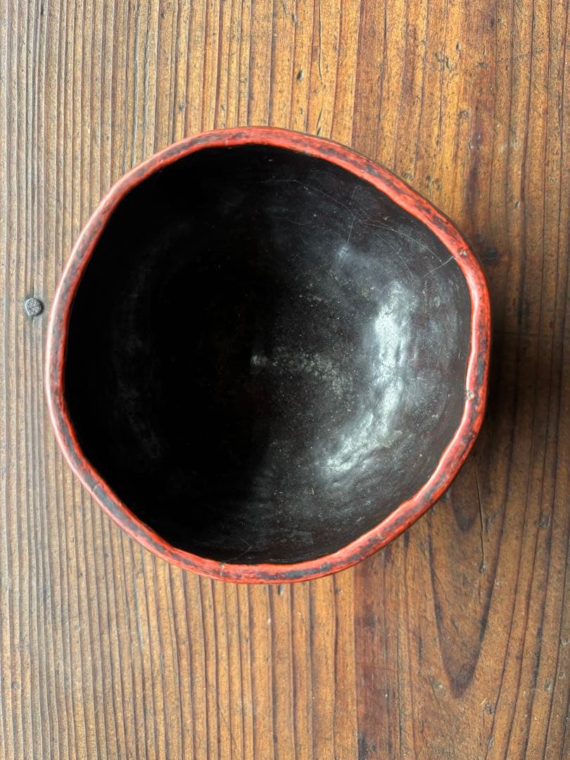瓢箪胎漆器 装飾的な漆器ボウル 東南アジア