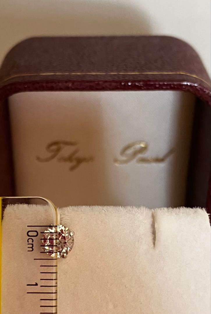 まさみ様用CZダイヤモンド スタッドピアス K14WG 14金 一粒