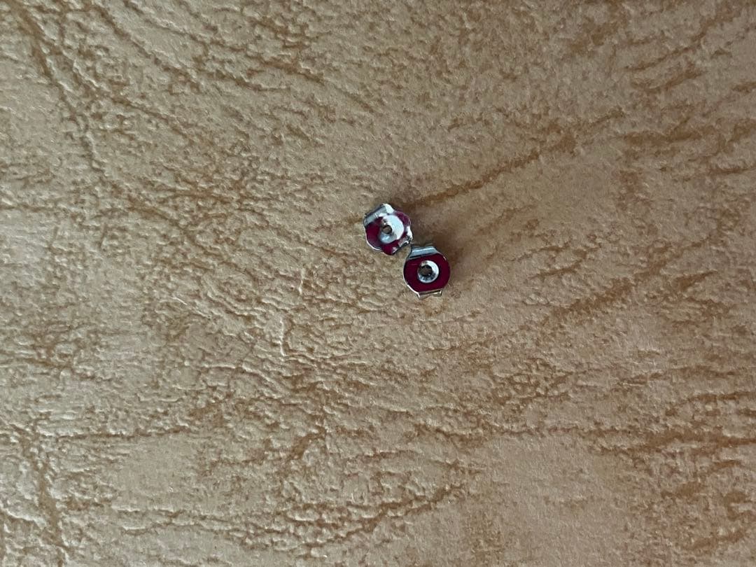 まさみ様用CZダイヤモンド スタッドピアス K14WG 14金 一粒