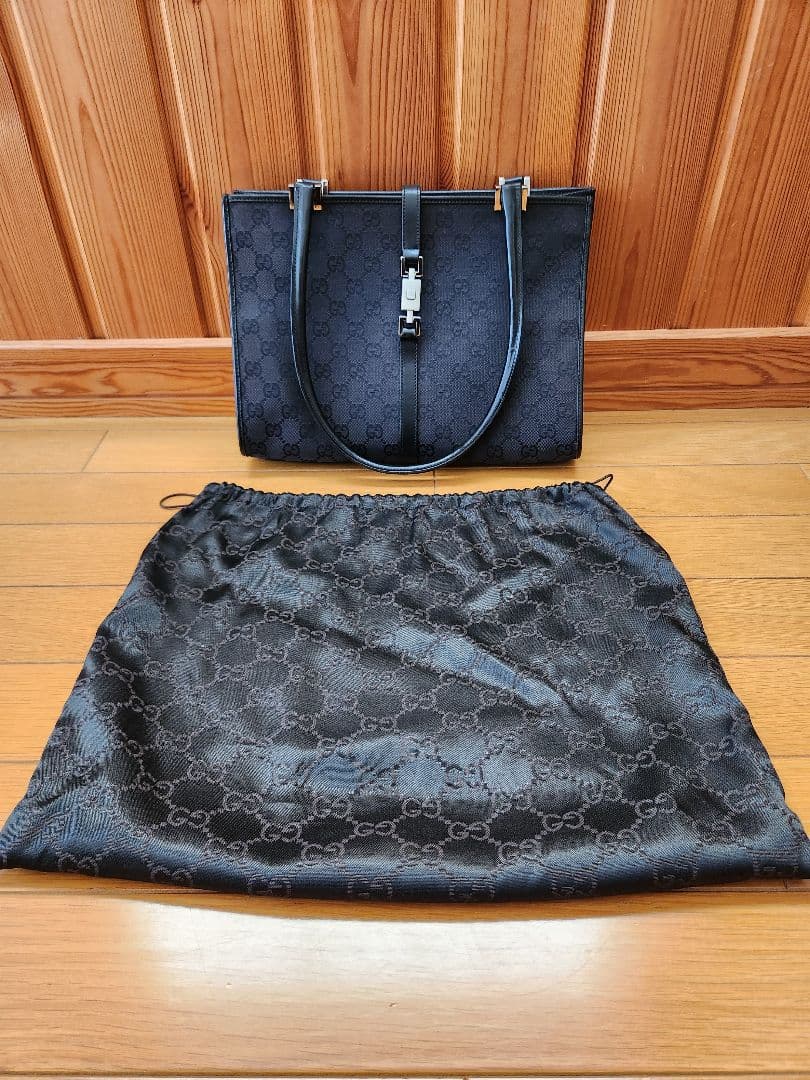 GUCCI ジャッキー ハンドバッグ　ブラック