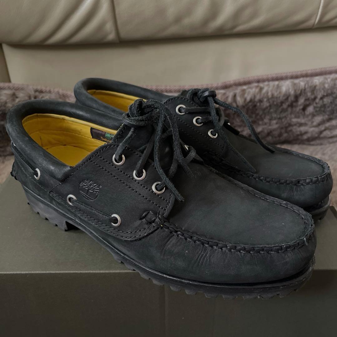 ティンバーランド オーセンティックハンドソーボートシューズ ブラック ヌバック