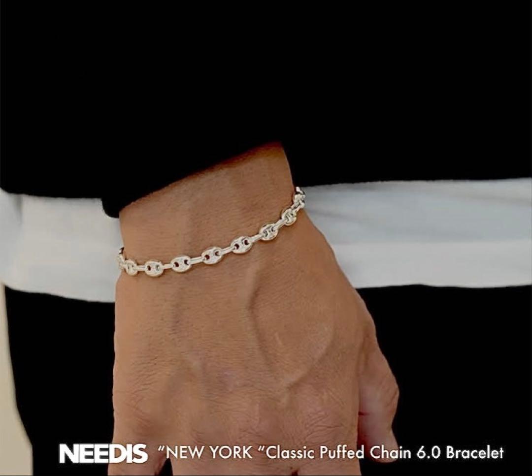 NEEDIS “NEW YORK” クラシックチェーンブレスレット 6.0mm
