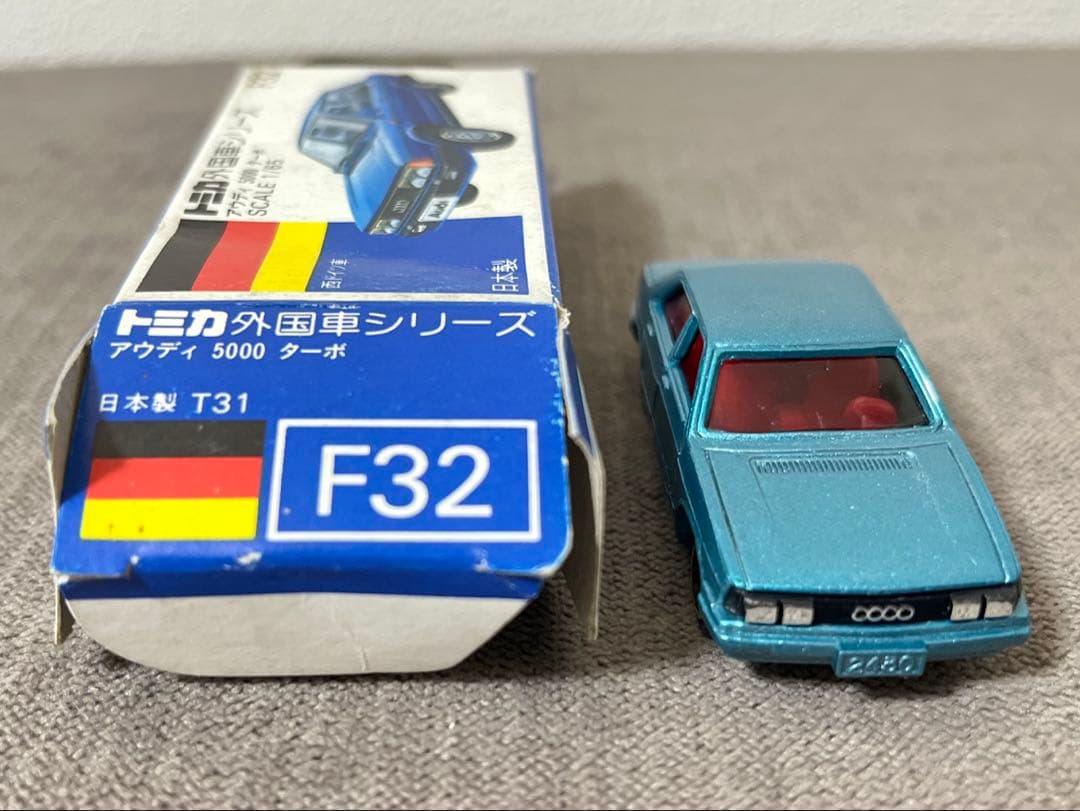 トミカ 日本製 青箱 F32-2-4 アウディ 5000 ターボ 一般輸出仕様