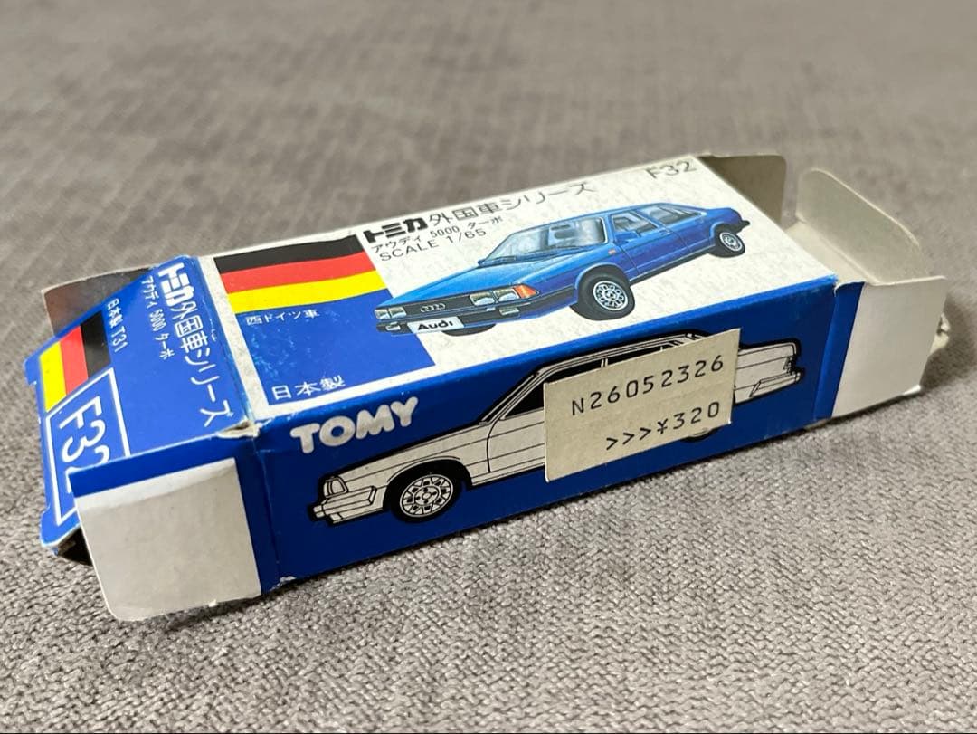 トミカ 日本製 青箱 F32-2-4 アウディ 5000 ターボ 一般輸出仕様