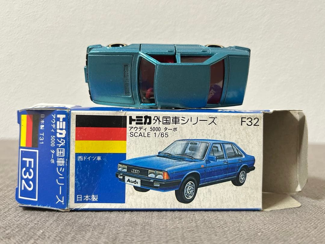 トミカ 日本製 青箱 F32-2-4 アウディ 5000 ターボ 一般輸出仕様