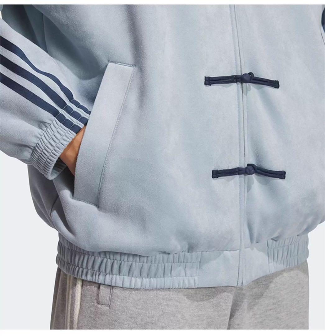 納豆 ！adidas ジャケットライトブルーSサイズ