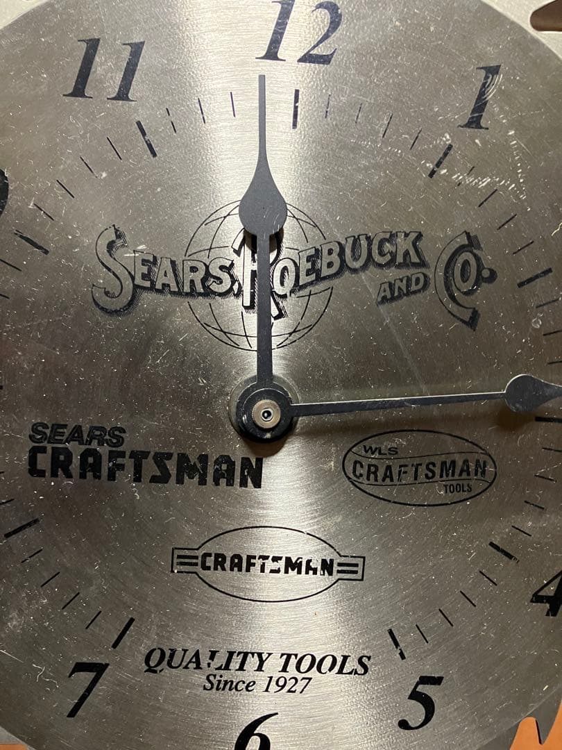 sears saw blade clock シアーズ　クロック　掛時計