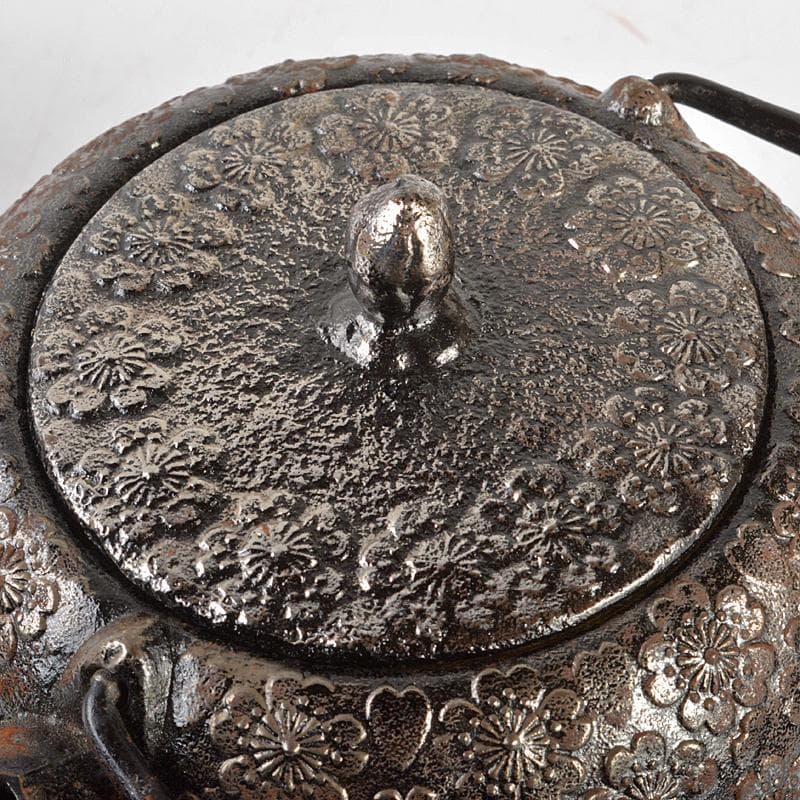 南部鉄器 照光堂 造 桜文 砂鉄急須 共箱 D R6745 - メルカリ