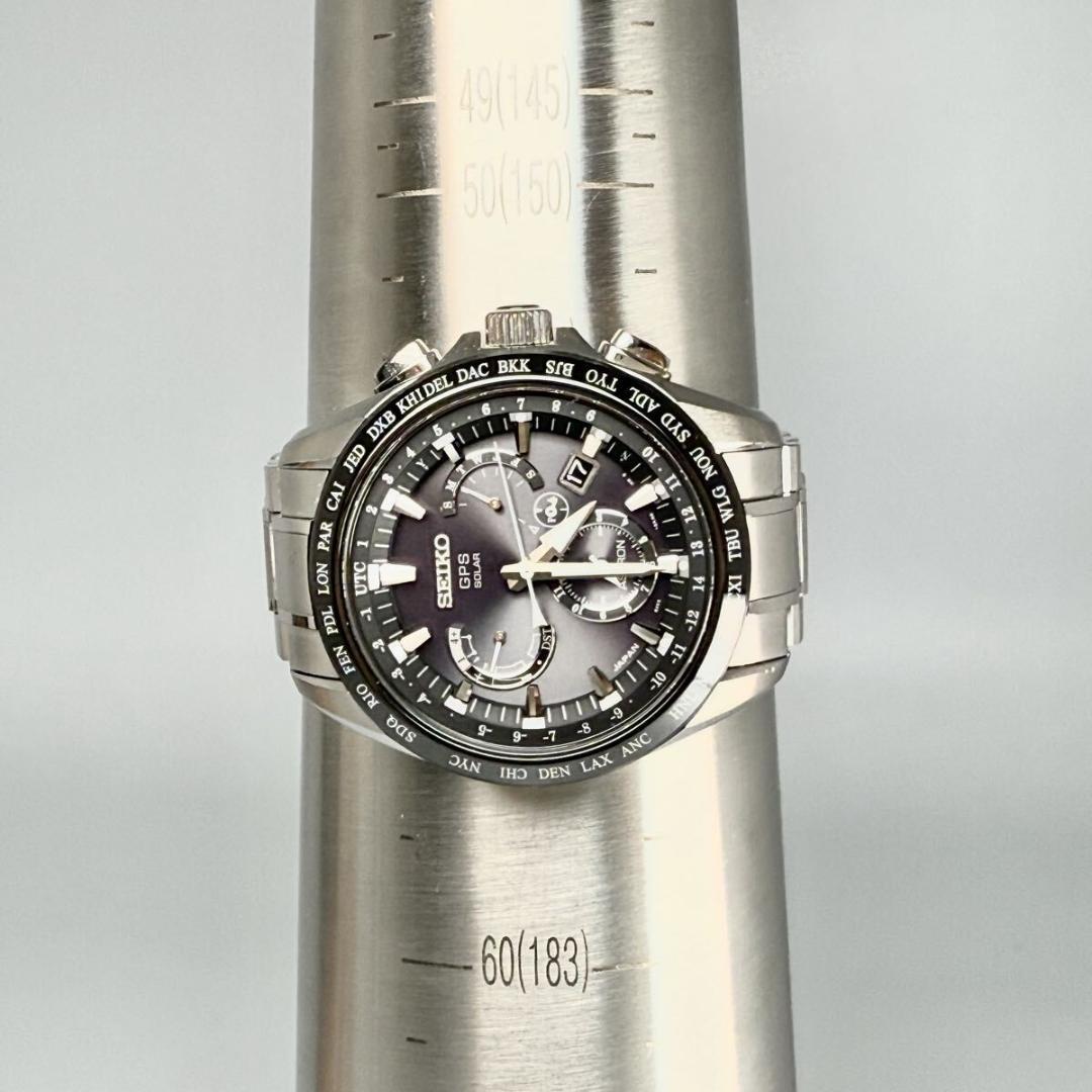 稼働 セイコー 腕時計 GPSソーラー セラミック アストロン ワールドタイム