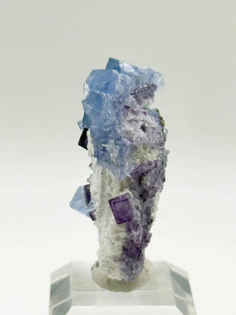 パープル ブルー フローライト 蛍石 浙江省産 原石 鉱物標本 天然石