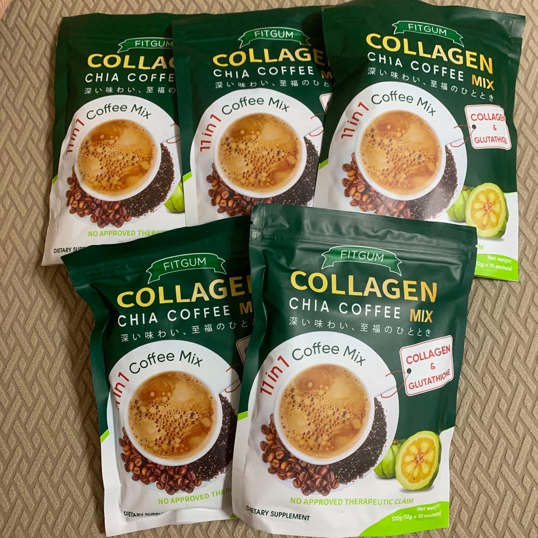 FITGUM Collagen Chia Coffee Mix 5 packs