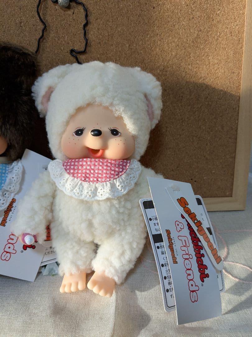 新品タグ付　モンチッチぬいぐるみ チャムクマブラウン3set