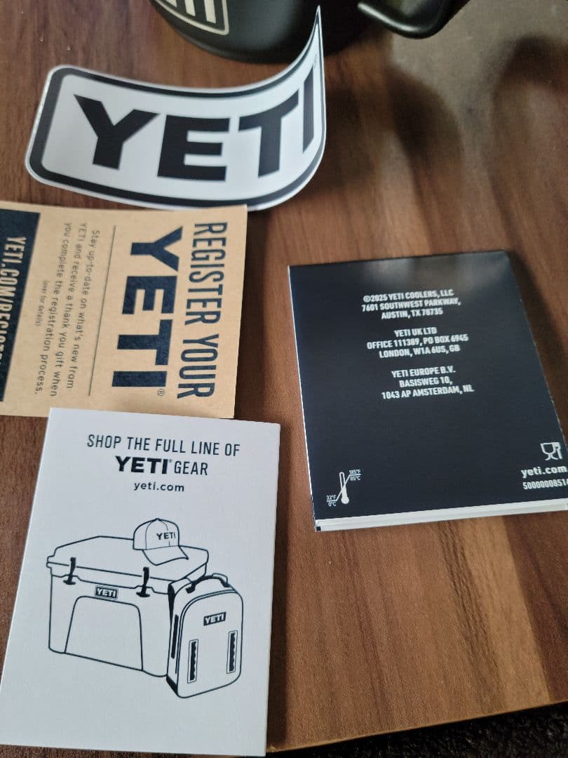 未使用 YETI Rambler 10oz　mug ブラック