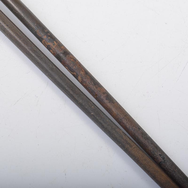 茶道具 金谷五郎三郎作 黄銅 火箸 共箱 M R7525