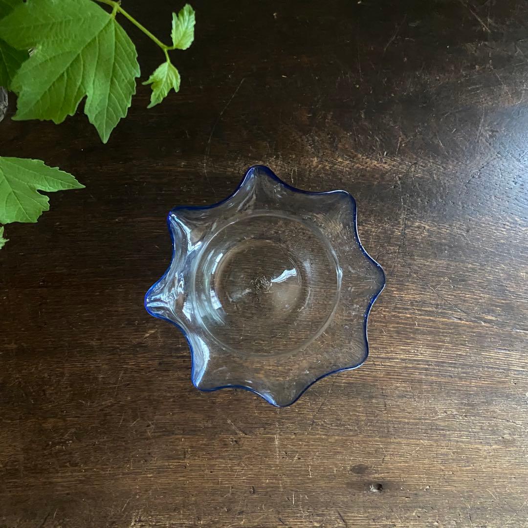 大正ガラス 金魚鉢 古い硝子 アンティーク 吹きガラス レトロ めだか