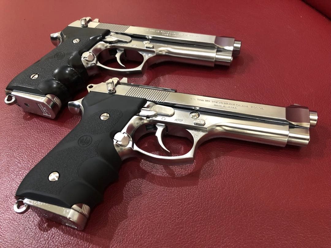 今日だけ値下げ！ベレッタファン必見マルイM92FクロームステンレスGBB