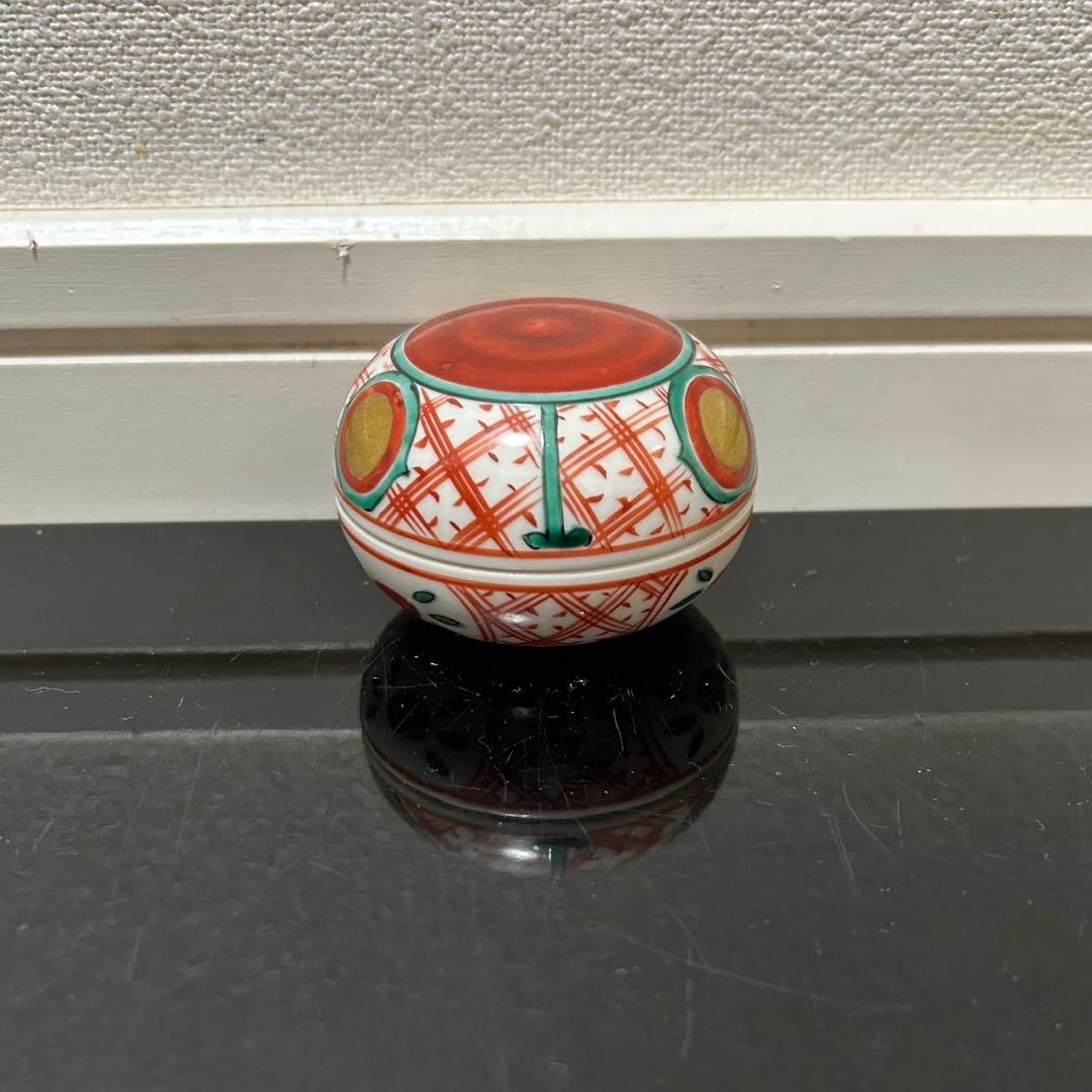 昭阿弥 赤玉香合 茶道具懐石鵬雲斎坐忘斎淡々斎即中斎而妙斎棗水指茶杓