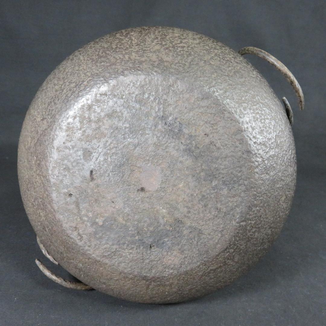 茶釜 風炉 大講堂 内錆あり 茶道具 茶器 在銘 茶の湯 《茶道点前