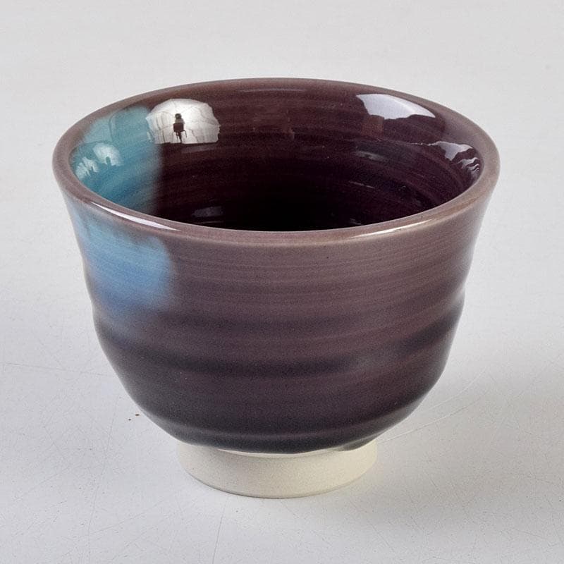 九谷焼 三代徳田八十吉 徳田正彦作 ぐい呑 共箱 V 9096