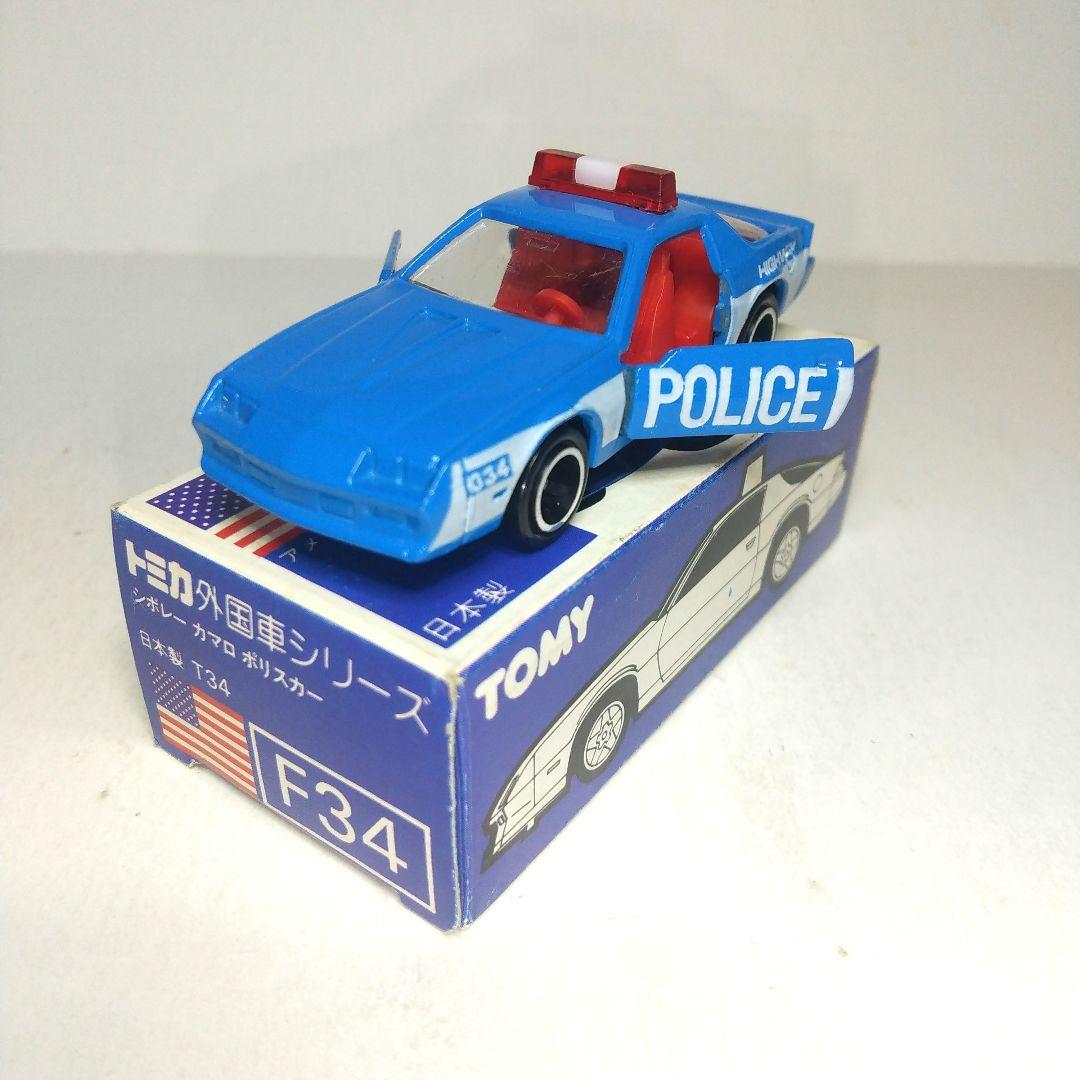 (3382)トミカ 青箱 日本製 シボレー カマロ ポリスカー