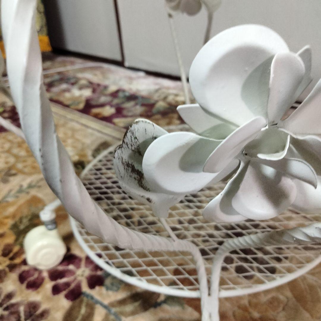 RENAISSANCE風 サイドテーブル ホワイトラウンド薔薇 コーヒーテーブル