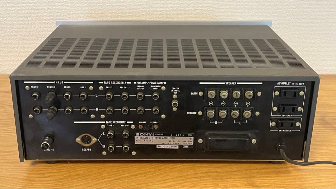 音出確認済】SONY TA-1140プリメインアンプの通販はau PAY マーケット