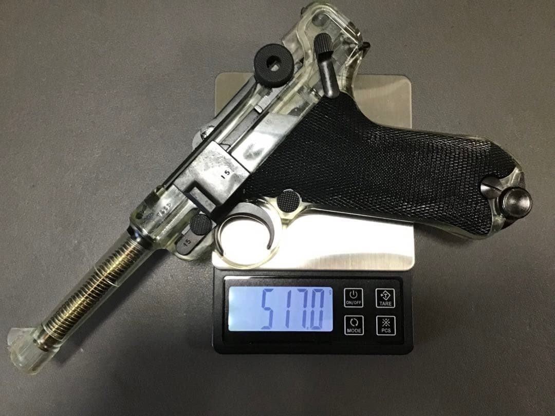 タナカ P08 スケルトン マガジン2個＋ブラックグリップ＋ハードケース付