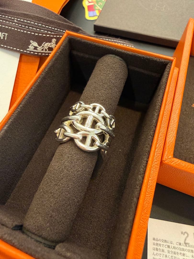 【美品】HERMES シェーヌダンクル アンシェネリングGM サイズ55