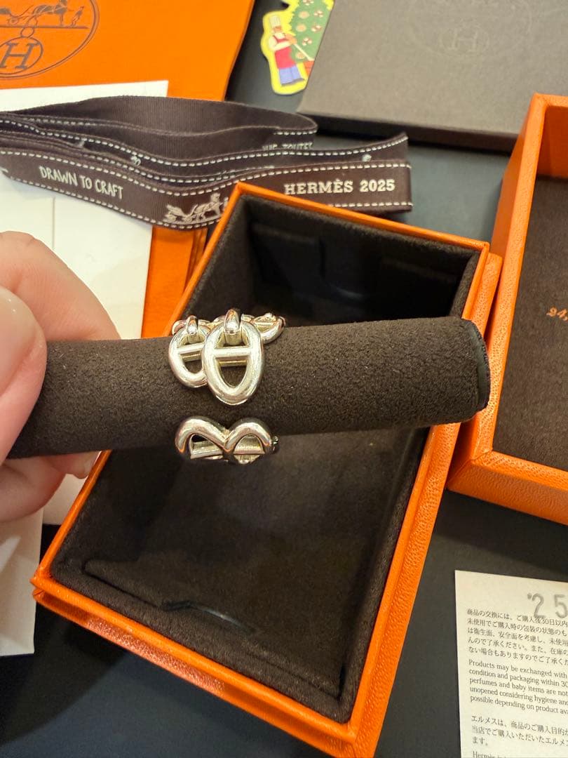 【美品】HERMES シェーヌダンクル アンシェネリングGM サイズ55