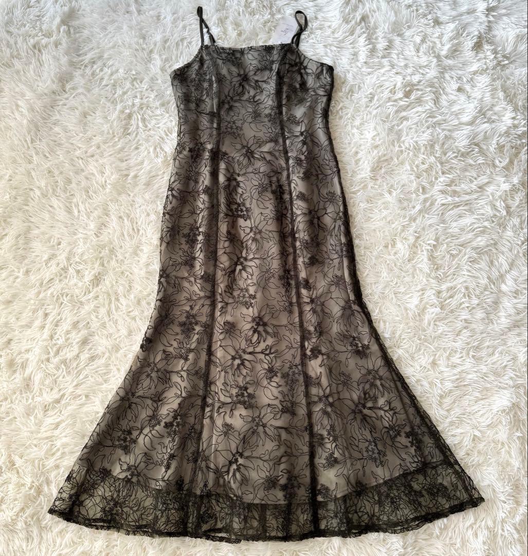 未使用】Lejaレジャ マーメイドキャミワンピース カーキ Mサイズ