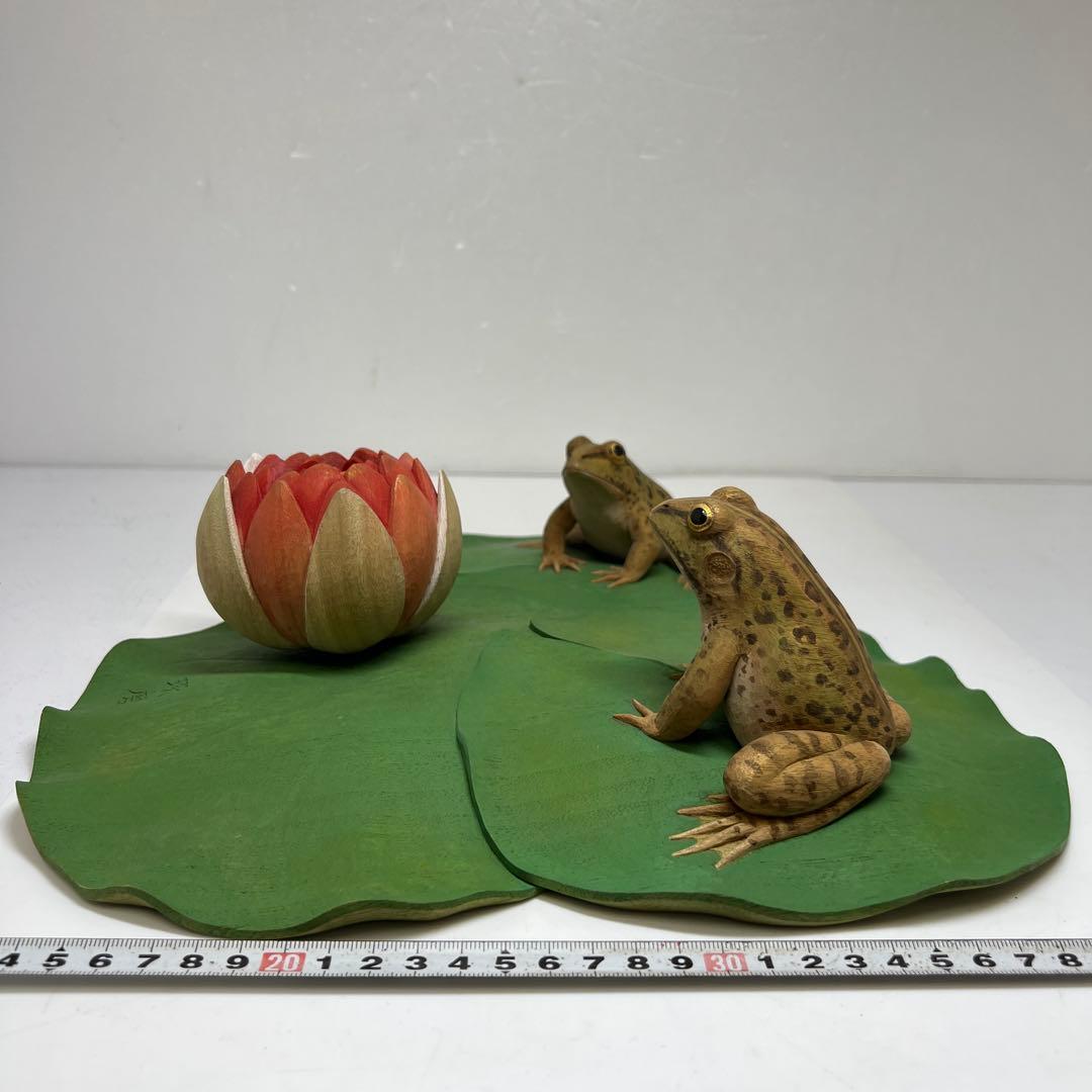 神保琢磨 木彫彩色「春陽」 共箱 幅約31㎝ チニエト 東な7-1221☆2F