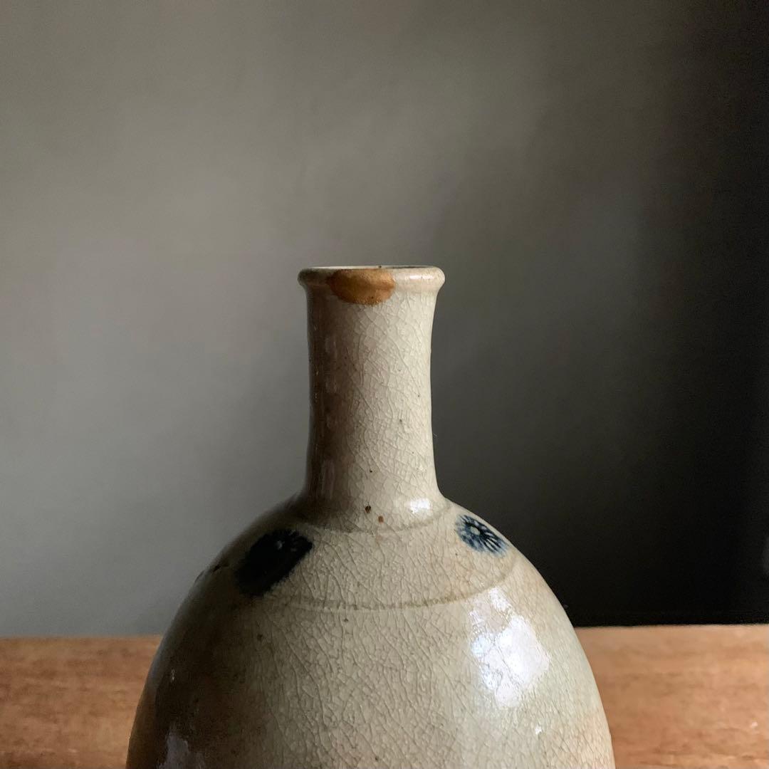 美濃 御深井 徳利 古美術 古道具 アンティーク 花器 酒器