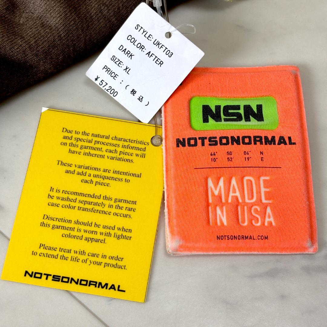 NOTSONORMAL オーバーサイズ フーディ XL アメリカ製 染め 綿