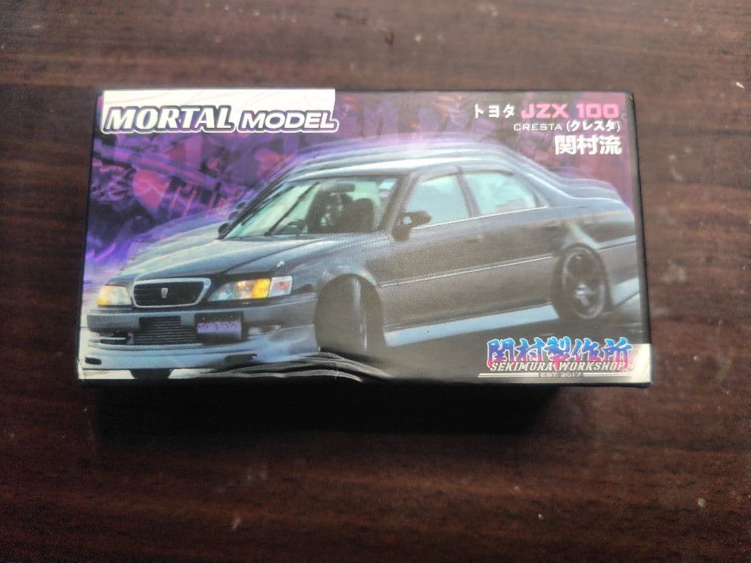 MORTAL 1/64 トヨタ クレスタ カスタム ドリフト仕様 ホワイト MORTAL