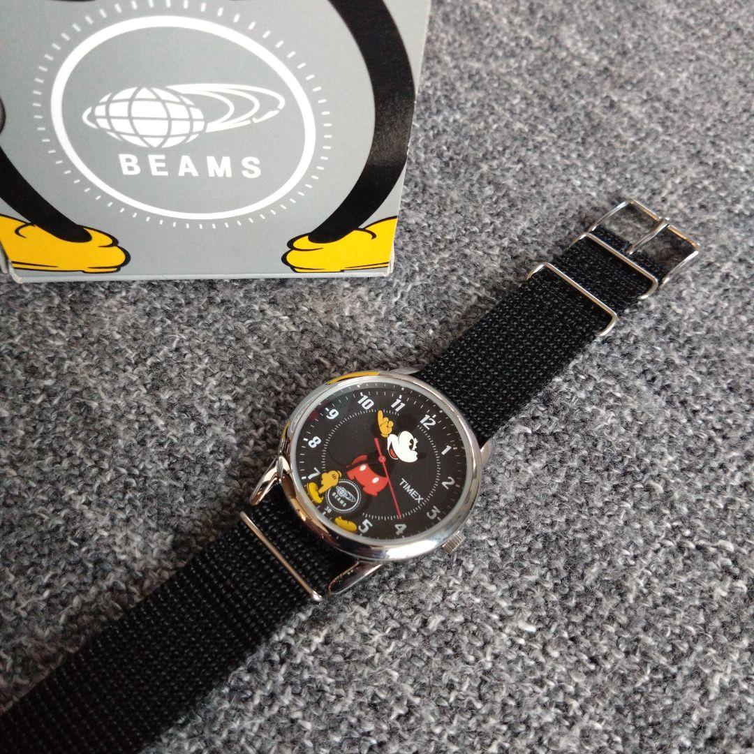 【TIMEX】 BEAMS Disney ミッキー 腕時計 黒