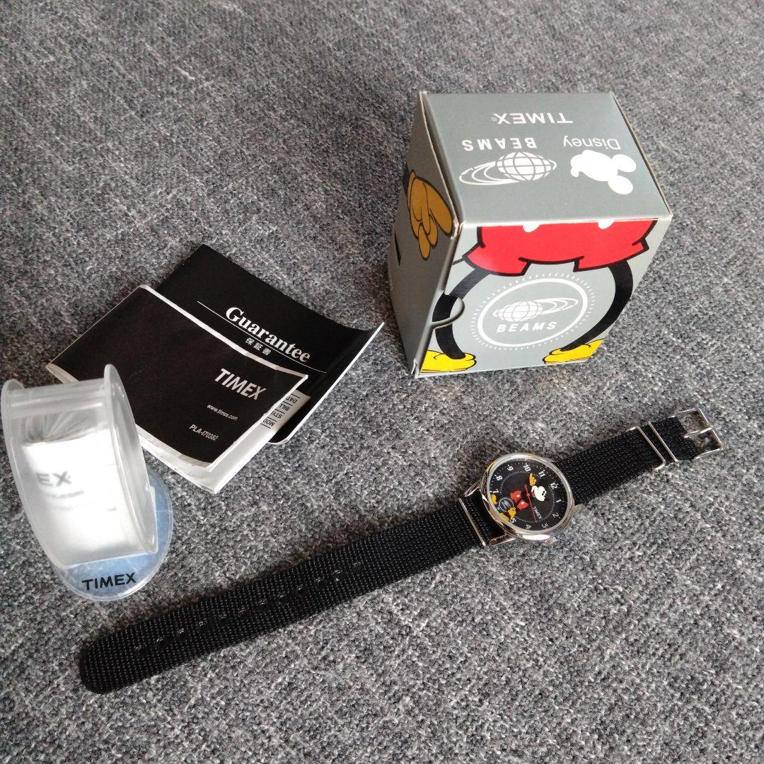 【TIMEX】 BEAMS Disney ミッキー 腕時計 黒