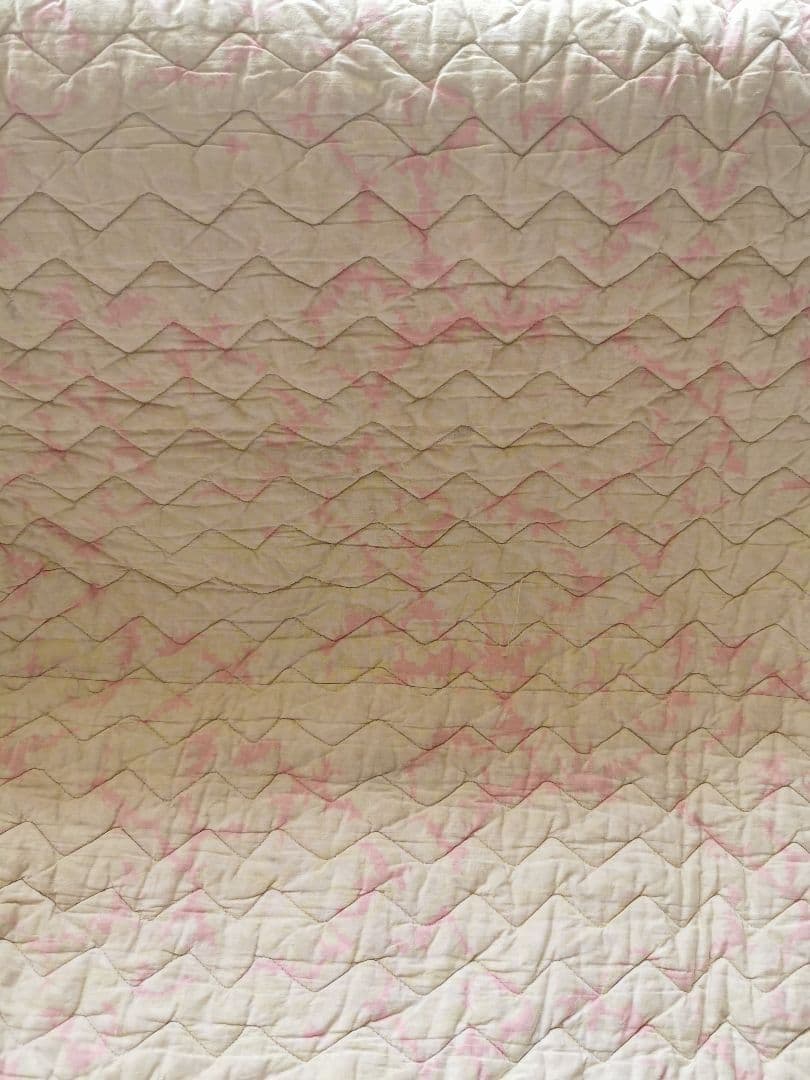 アンティーク ダーラムキルト 超大判リバーシブル シャビーシック