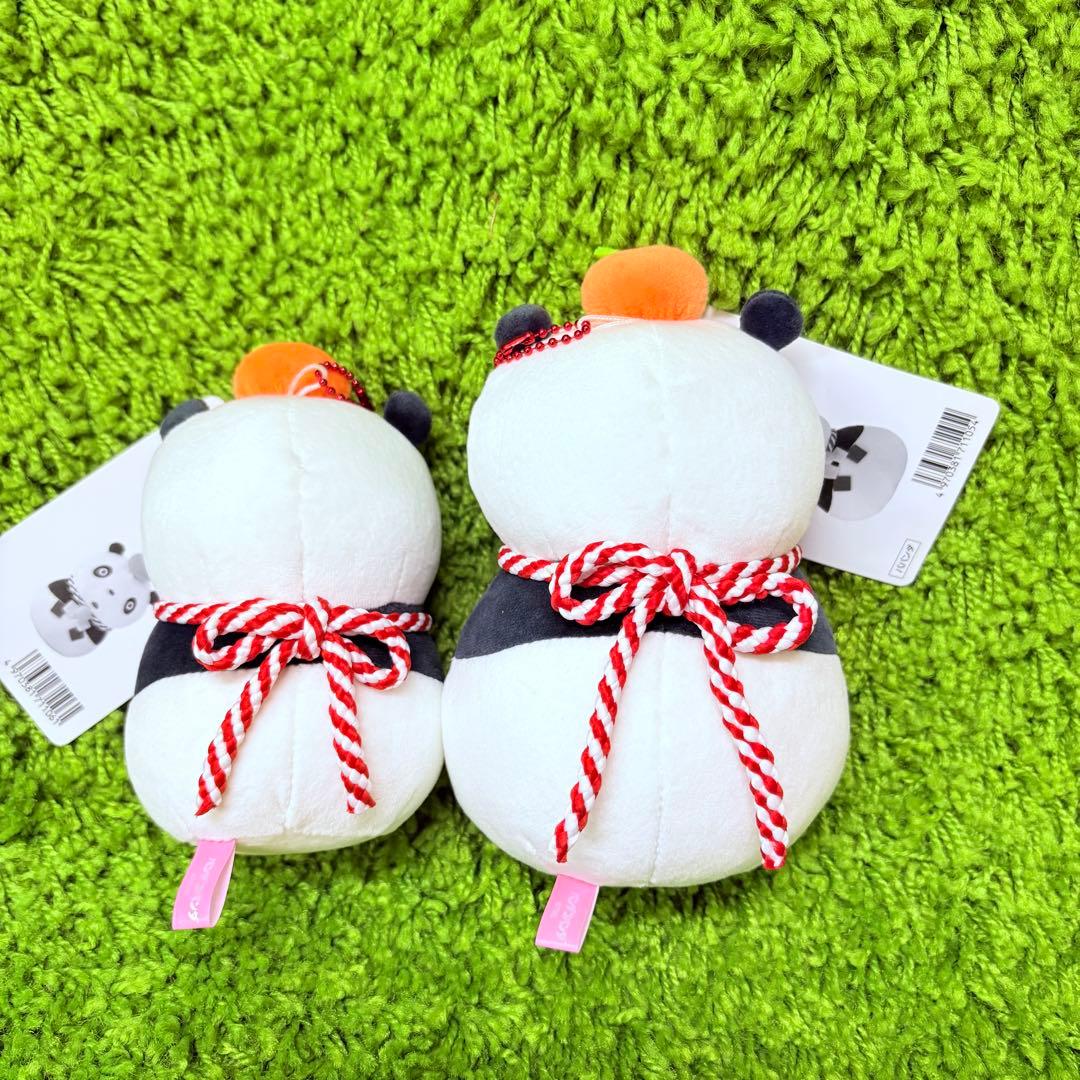 パンダコパンダ　おもちもちもちマスコット　お正月　ぬいぐるみキーチェーン
