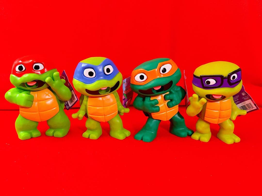 タートルズ ミュータントパニック げっぷ版 ソフビ フィギュア セット タートルズ ミュータントパニック げっぷ版 ソフビ フィギュア セット