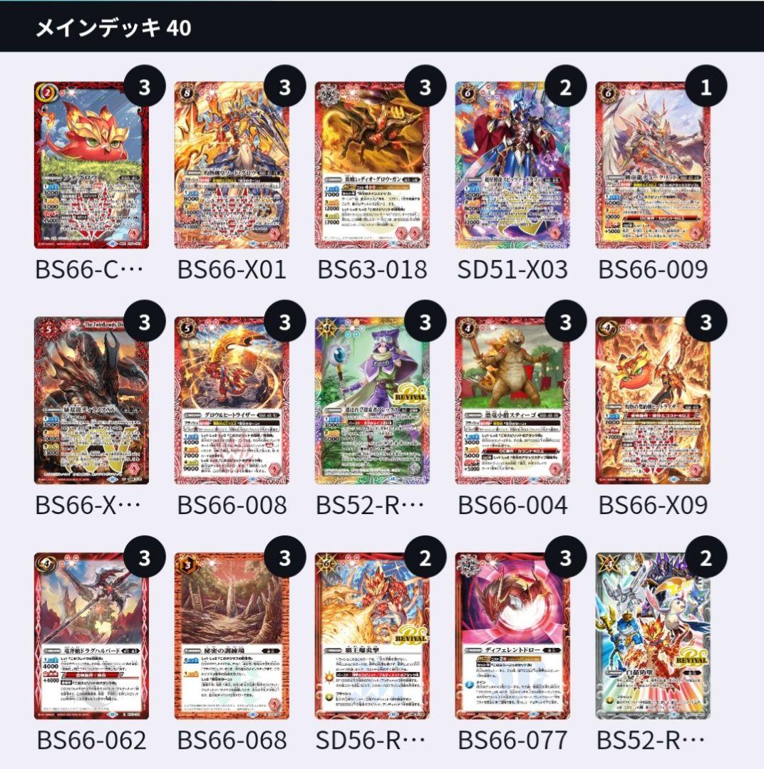 バトスピ 熱契約デッキパーツセット