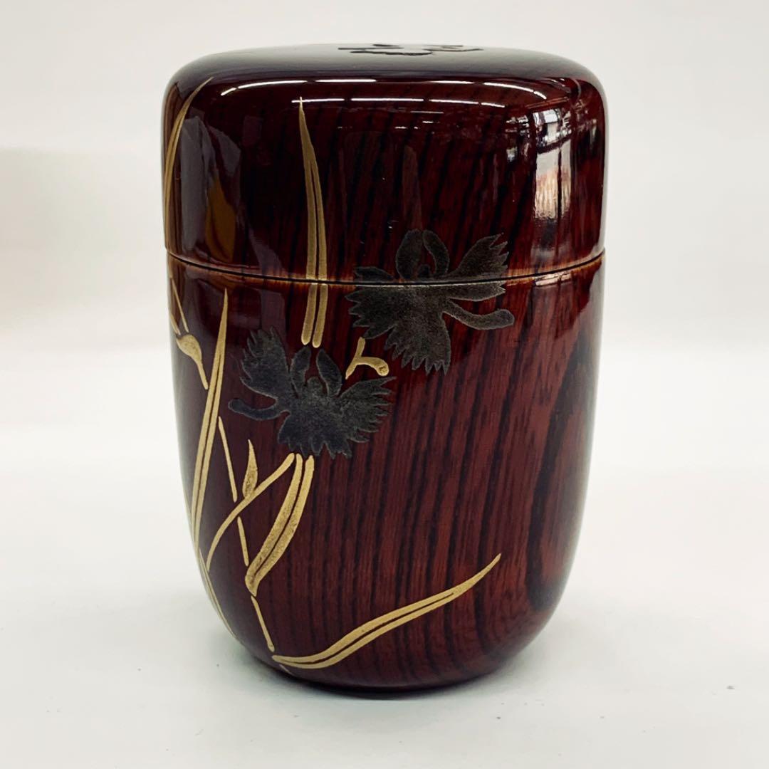 長棗 鷺草】新井司峰 共箱