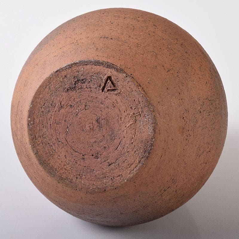 備前焼 人間国宝 山本陶秀作 徳利 共箱 C R8408