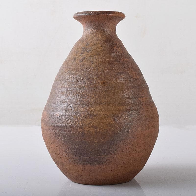 備前焼 人間国宝 山本陶秀作 徳利 共箱 C R8408