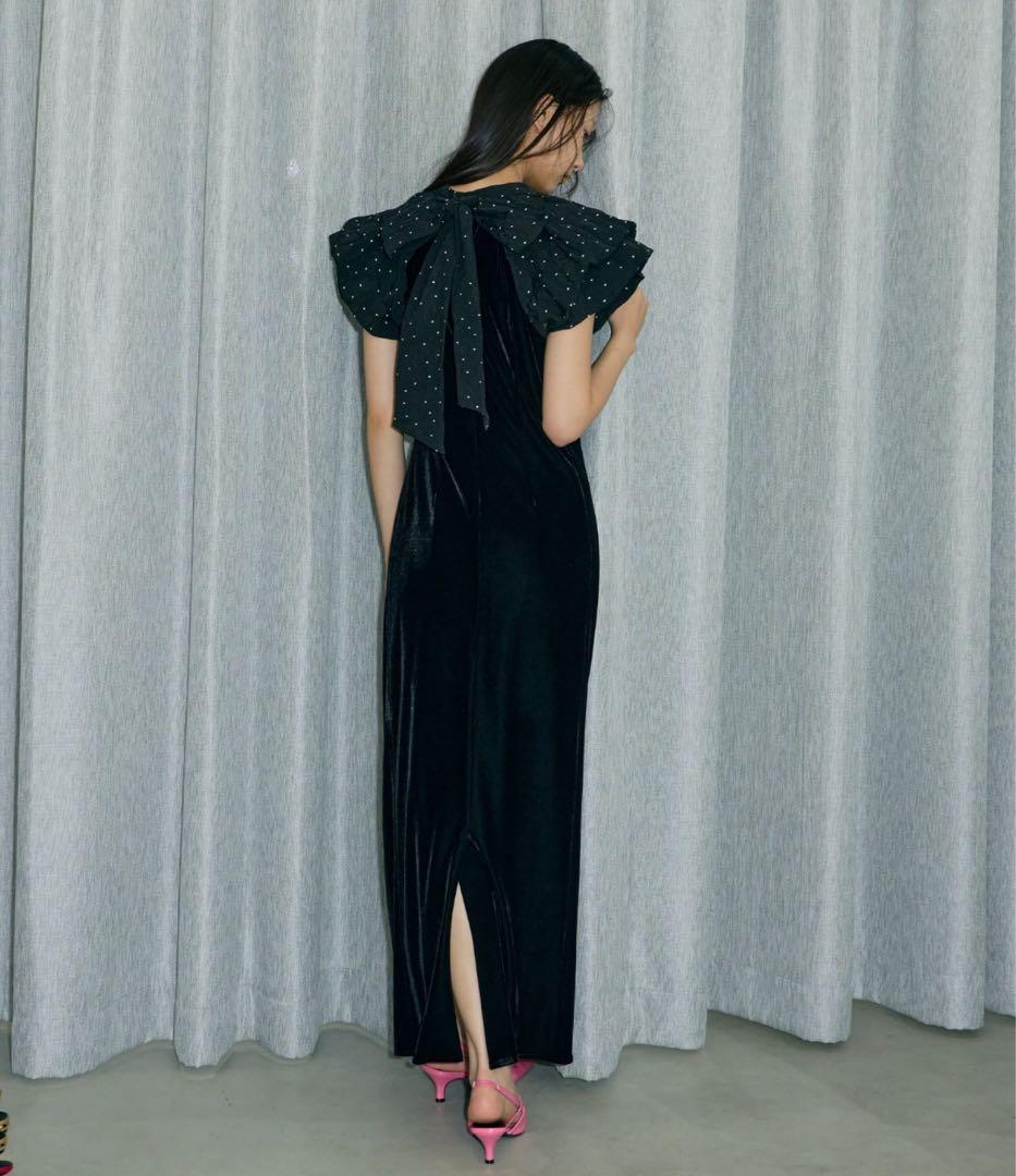 ドレープベロアドレス ドット オケージョンドレス 結婚式 同