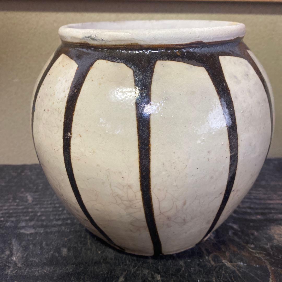 白丹波花文水指16cm19cm