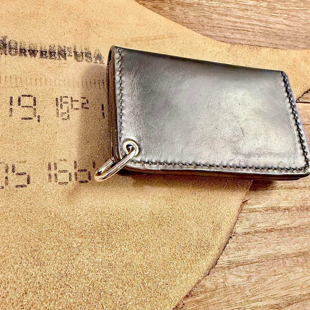 【茶芯】ホーウィン クロムエクセル ミニトラッカーウォレット