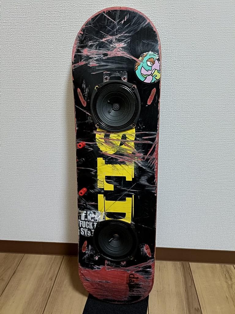 「dajac（ダジャック）」スケートボード型 スピーカー 有線接続 ハンドメイド