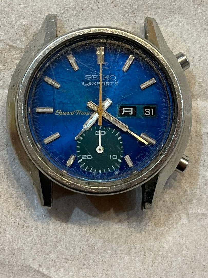 6139-8050 セイコー　スピードタイマー　不動ジャンク　巻棒抜　部品取りに