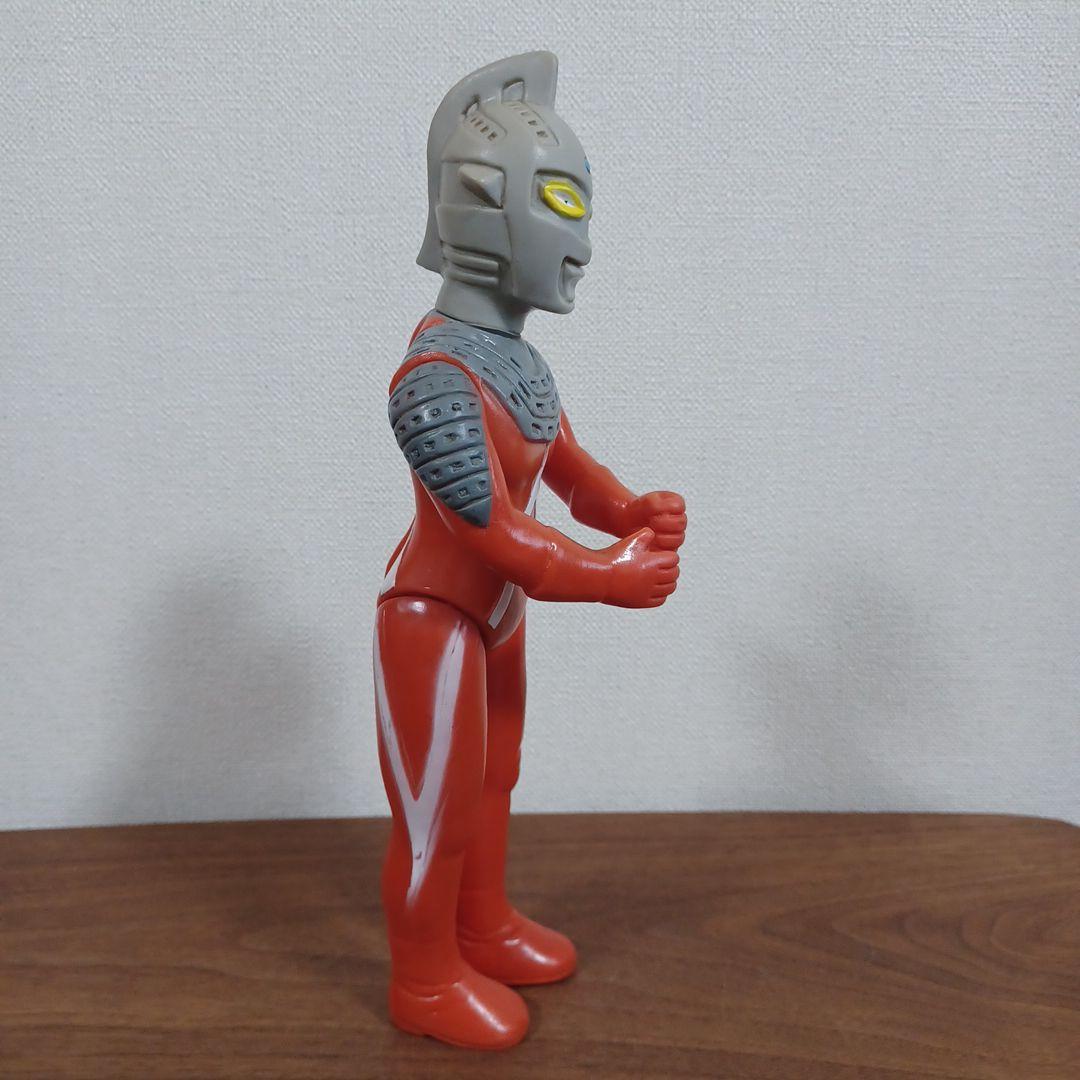 当時もの　希少マルサン製　290㎜「ウルトラ　セブン」ソフビフィギュア