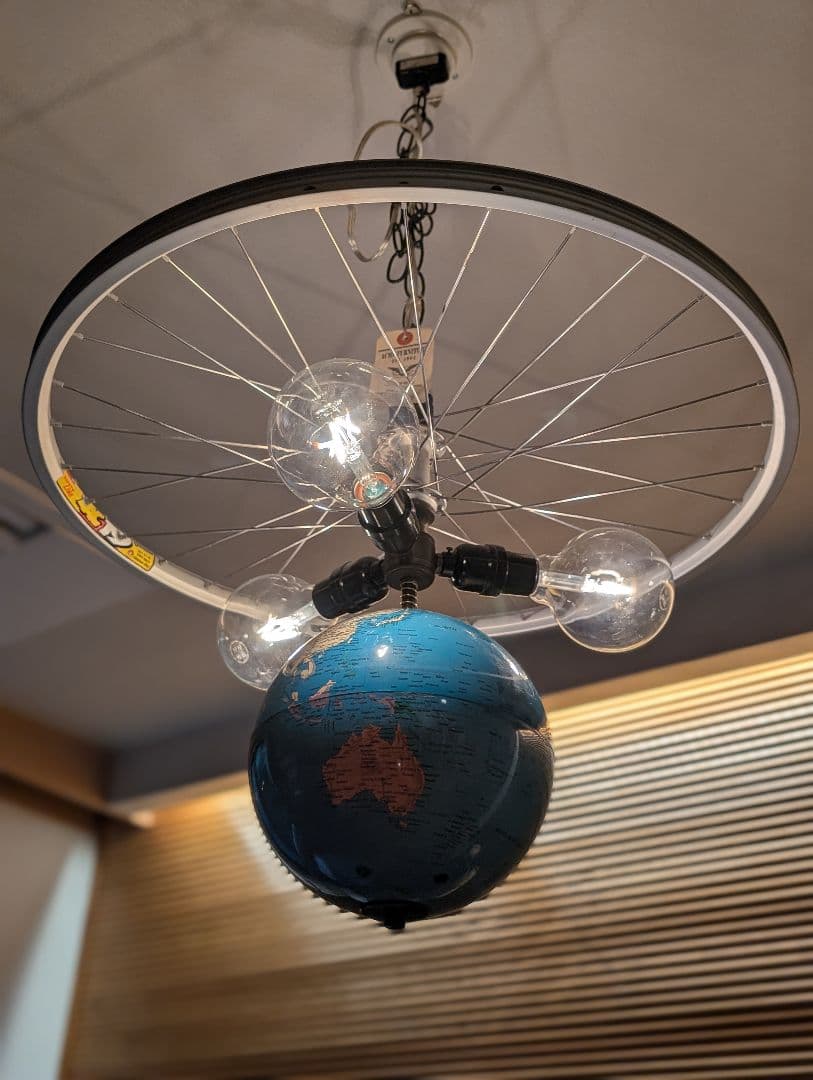 acme ファニチャー ジャーナルスタンダード 自転車 地球儀 ペンダント
